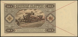 10 zloty, 1.07.1948; AD series, numbering 8900000 / 12...