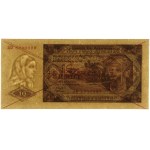 10 zloty, 1.07.1948; AD series, numbering 8900000 / 12...
