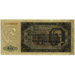 20 złotych, 1.07.1948; seria CE, numeracja 0000000 / 51...