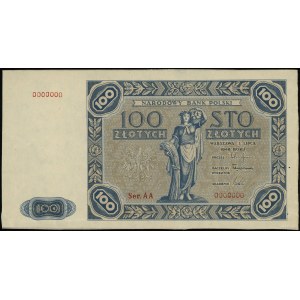 100 zlatých, 1.7.1948 (návrh z 15.5.1947); séria A....