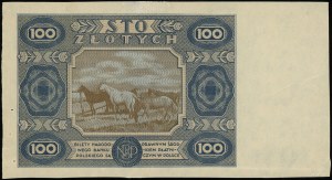 100 zloty, 1.07.1948 (draft dated 15.05.1947); series A....