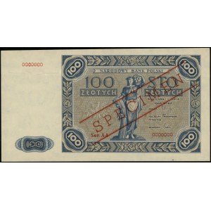 100 Gold, 1.07.1948 (Entwurf vom 15.05.1947); Serie A....