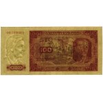 100 zloty, 1.07.1948; OO series, numbering 0000000, to...