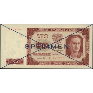 100 zlatých, 1.07.1948; série D, číslování 123456 / 789....