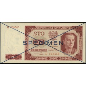 100 złotych, 1.07.1948; seria D, numeracja 123456 / 789...
