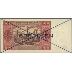 100 złotych, 1.07.1948; seria D, numeracja 123456 / 789...