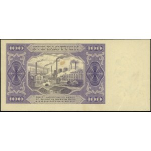 100 zloty, 1.07.1948; no series or numbering....