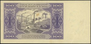 100 Zloty, 1.07.1948; ohne Serie und Nummerierung....
