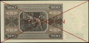 500 or, 1.07.1948 ; série A 789000 / A 123465, rouge...