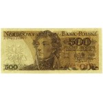 500 zloty, 16.12.1974; rare initial AA series, nu...