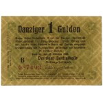 1 gulden, 22.10.1923; séria B, číslovanie 087402, bez st...