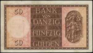 50 Gulden, 5.02.1937; Serie H, Nummerierung 012700; Jabl...