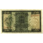 20 guldenów, 1.11.1937; seria K/A, numeracja 016405; Ja...