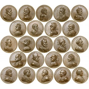 Royal Suite - a set of 23 medals minted in copper, ...