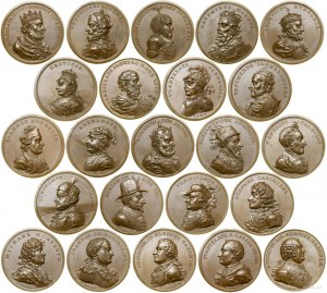 Royal Suite - a set of 23 medals minted in copper, ...