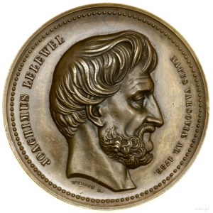 Joachim Lelewel; medaglia commemorativa, 1859, disegnata da Jo...