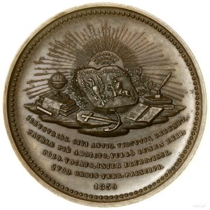 Joachim Lelewel; medaglia commemorativa, 1859, disegnata da Jo...