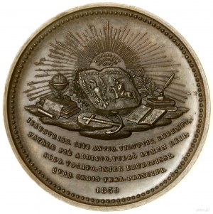 Joachim Lelewel; medaglia commemorativa, 1859, disegnata da Jo...