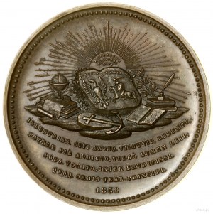 Joachim Lelewel; Commemorative medal, 1859, designed by Jo...