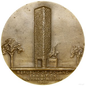 Set of 2 medals to commemorate the World Exhibition in New J...