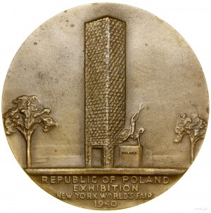 Set of 2 medals to commemorate the World Exhibition in New J...