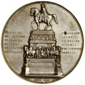 Medaille zum Gedenken an die Enthüllung des Reiterstandbildes von Frederick...