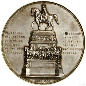 Médaille commémorant l'inauguration de la statue équestre de Frederick...