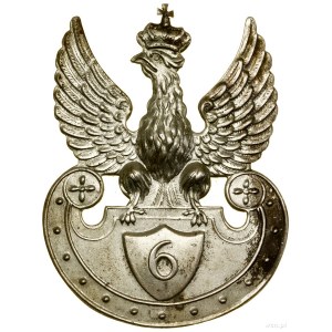 Aquila al berretto, 1917, Cracovia; Aquila con il numero 6 sullo scudo....