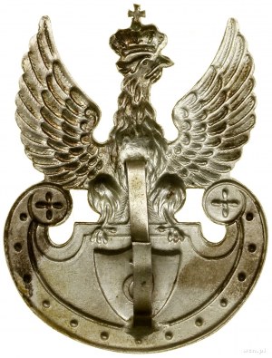 Eagle to cap, 1917, Kraków; Eagle with the number 6 on the shield....