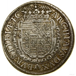 Thaler, 1638, Graz; Av: Busta cisára s vavrínovým vencom....