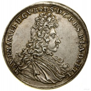 Thaler 1694, Munich ; Av : Buste du duc à droite, M...