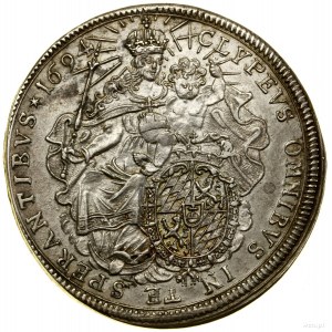 Thaler 1694, Mníchov; Av: Busta vojvodu vpravo, M...