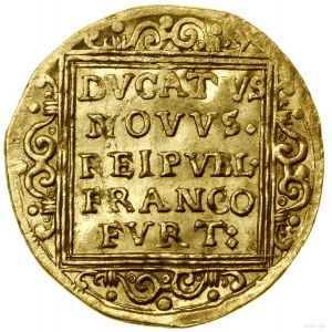 Ducat, 1639, Francfort ; Av : dans un carré décoré, en p...