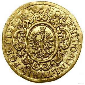 Ducat, 1639, Frankfurt; Av: Ve zdobeném čtverci, v p...