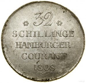 32 shillings, 1808 HSK ; AKS 12, Gaedechens 655 ; argent, ...