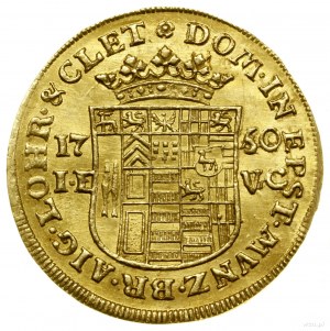 1/2 ducat, 1750 IE - VC, Stolberg; date punctuation on p....