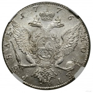 Ruble, 1776 СПБ ЯЧ, St. Petersburg; on the sleeve cut-off lite....