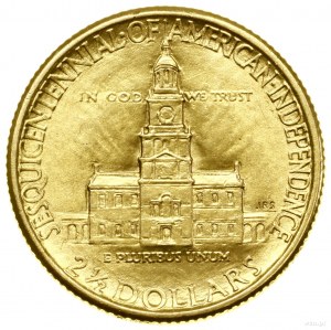 2 1/2 dollars, 1926, Philadelphie ; 150e anniversaire de l'indépendance....
