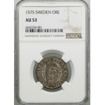 1 öre, 1575, Stockholm; SM 71, SMB 73; mince v pěkném ...