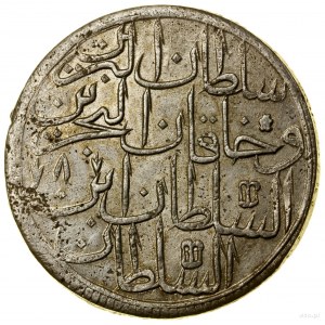 2 zloty, AH 1187, 8° anno di regno (AD 1781); KM 401; s...