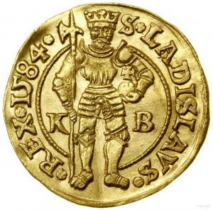 Ducat, 1584 KB, Kremnica ; Av : Vierge à l'enfant, s...