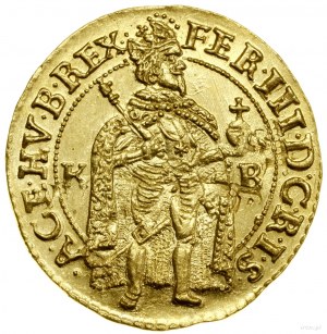 Ducat, 1655 KB, Kremnica; Av: Figure of king standing in ...