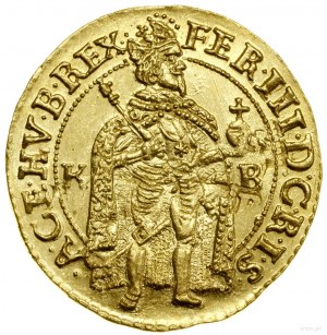 Ducat, 1655 KB, Kremnica ; Av : figure du roi debout dans ...