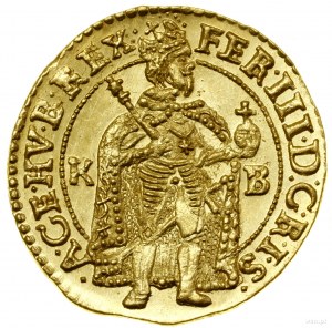 Ducato, 1657 KB, Kremnica; Av: Figura del re in piedi in ...