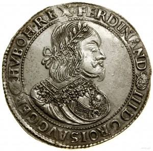 Thaler, 1653 KB, Kremnica; Av: Busta panovníka vo venci....