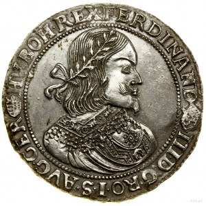 Thaler, 1654 KB, Kremnica; Av: busto del sovrano con corona di fiori....