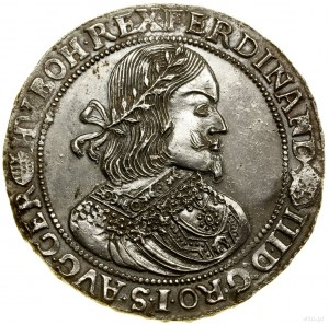 Thaler, 1654 KB, Kremnica; Av: Busta panovníka vo venci....