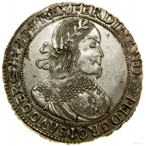 Thaler, 1656 KB, Kremnica ; Av : Buste du souverain dans une couronne....