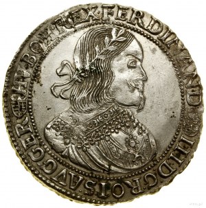 Thaler, 1656 KB, Kremnica; Av: Busta panovníka vo venci....