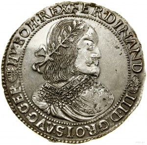 Thaler, 1657 KB, Kremnica; Av: busto del sovrano con corona di fiori....